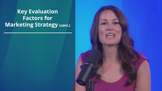 a woman giving an explanation with a video giving a presentation about factors for marketing strategy